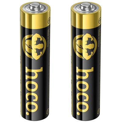Батарейки Hoco JA2A AAA (LR03) Alkaline 2 pcs Black