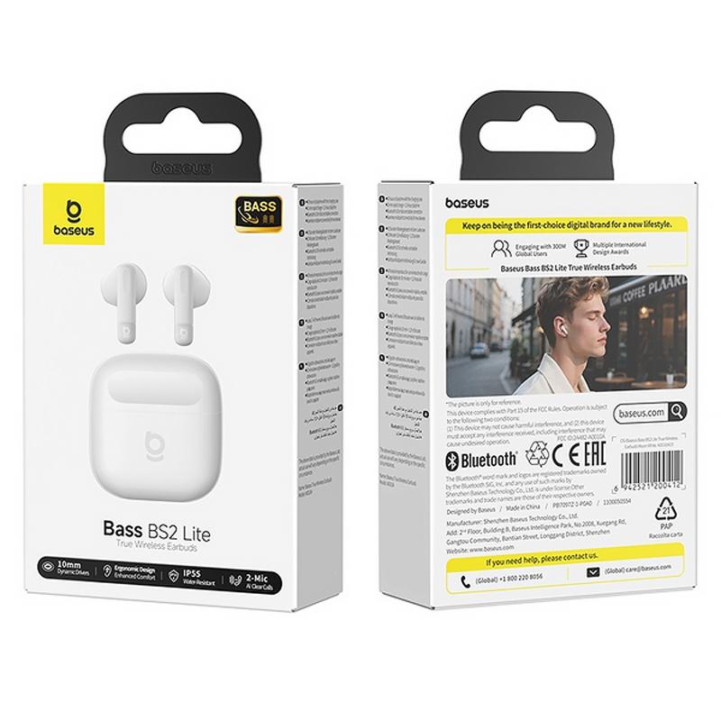 Бездротові TWS навушники Baseus Bass BS2 Lite (A0010A)