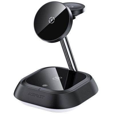 Бездротовий зарядний пристрій Acefast E16 3in1 22.5W Black