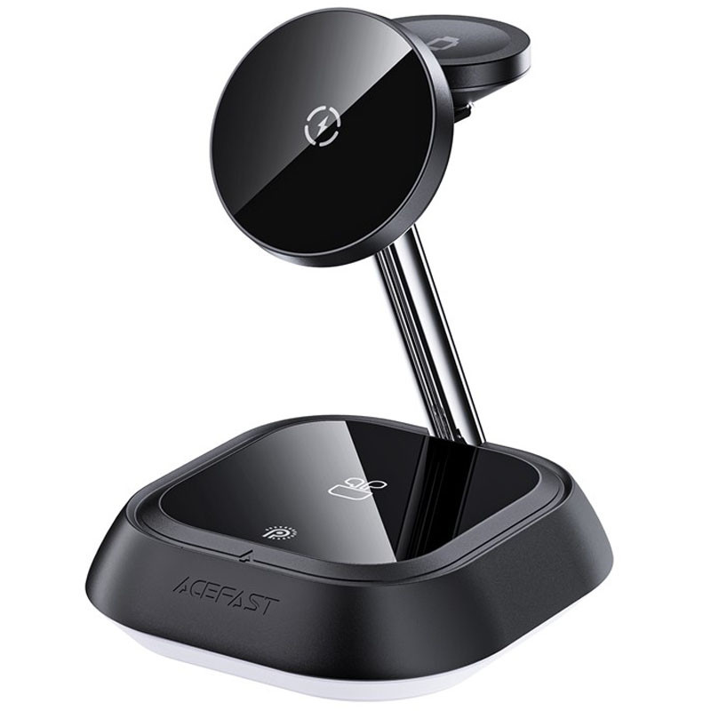 Бездротовий зарядний пристрій Acefast E16 3in1 22.5W Black