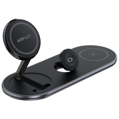Бездротовий зарядний пристрій Acefast E19 3in1 QI2 22.5W Black