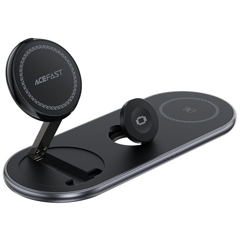 Бездротовий зарядний пристрій Acefast E19 3in1 QI2 22.5W Black