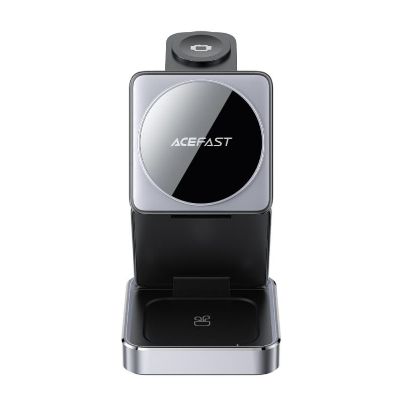 Бездротовий зарядний пристрій Acefast E20 3in1 15W Black