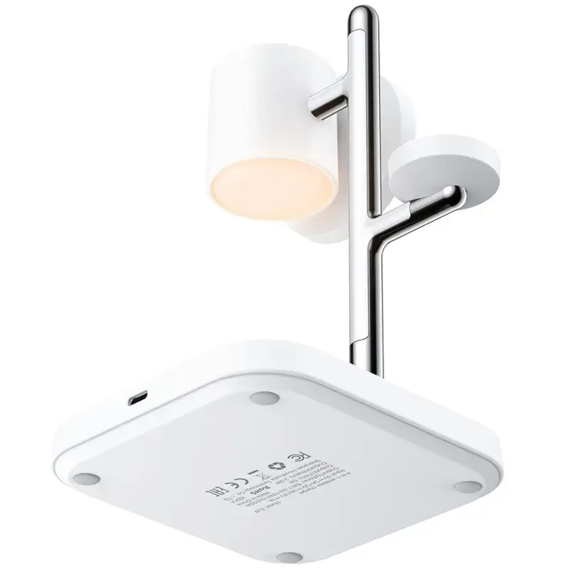 Бездротовий зарядний пристрій Acefast E39 desktop 4in1 Qi2 32.5W White