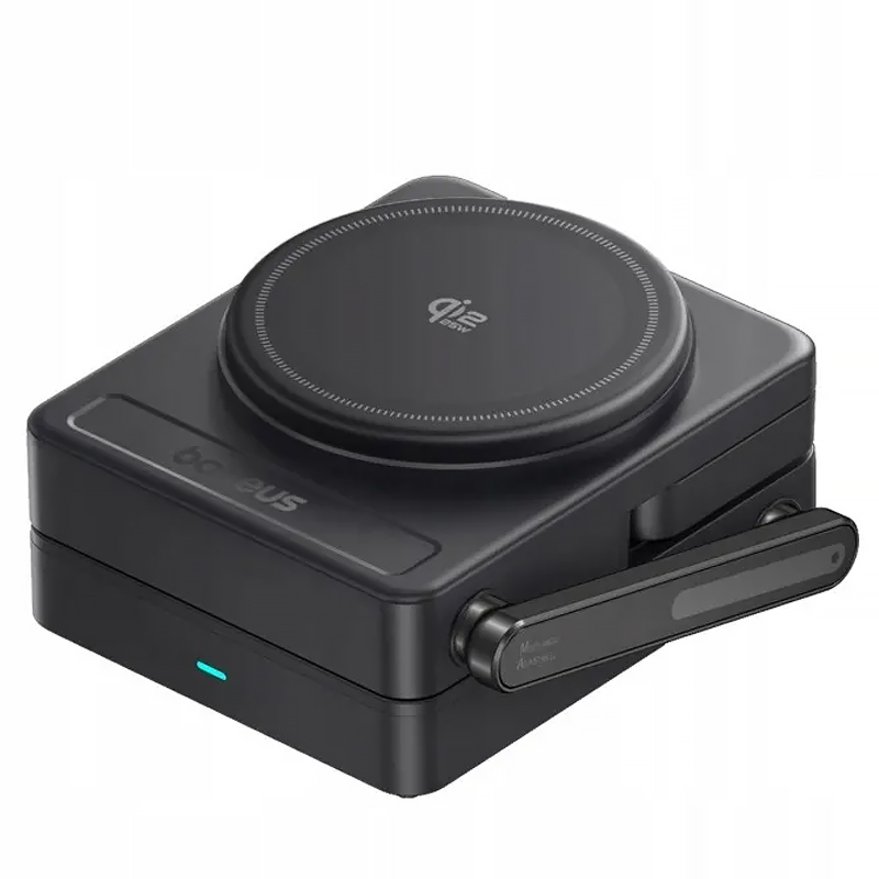 Бездротовий зарядний пристрій Baseus PicoGo AF21 Portable 3in1 35W Qi2.2 (E02054) Cosmic Black
