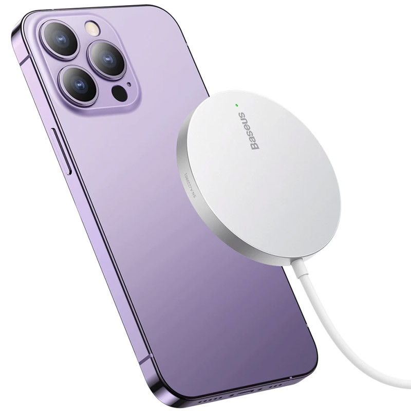 Бездротовий зарядний пристрій Baseus Simple Mini3 Magnetic Wireless Charger 15W (CCJJ0400)