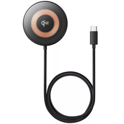 Бездротовий зарядний пристрій Baseus Simple Mini4 Qi2 15W (P10273300121-0) Cosmic Black