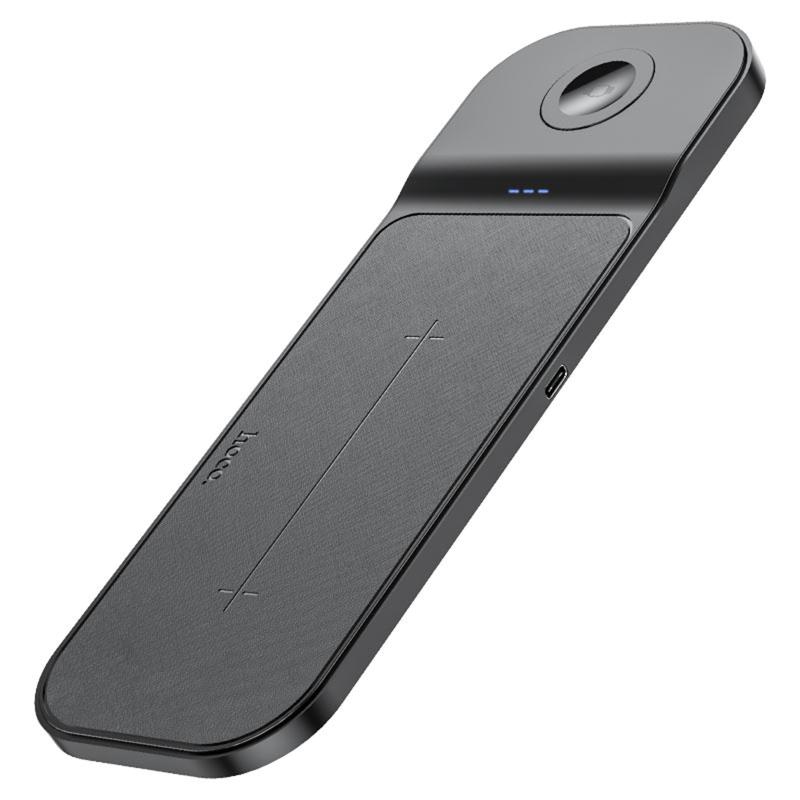 Бездротовий зарядний пристрій Hoco CQ5 Step 3in1 22.5W Black