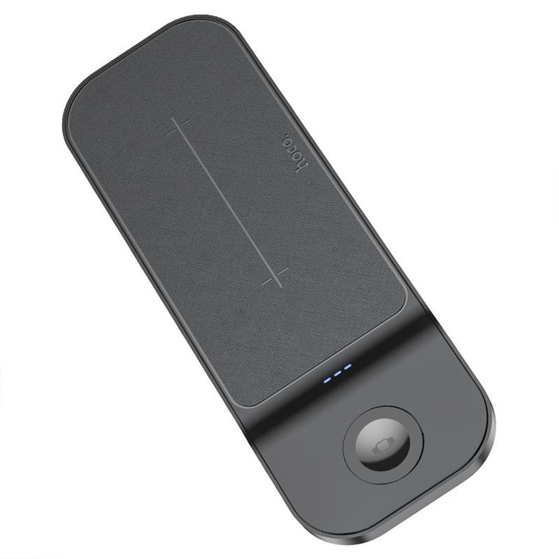 Бездротовий зарядний пристрій Hoco CQ5 Step 3in1 22.5W Black