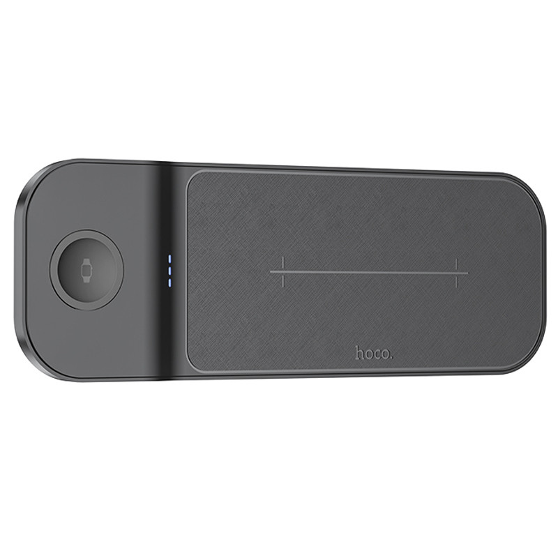 Бездротовий зарядний пристрій Hoco CQ6 Power 3in1 23W (for Samsung Watch) Black