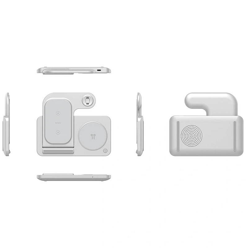 Бездротовий зарядний пристрій WIWU W020 Foldable 3in1 15W White