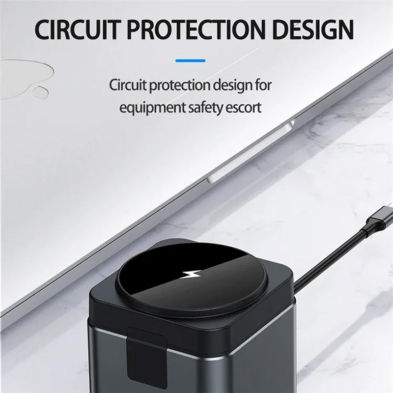 Бездротовий зарядний пристрій WIWU W025 Cube Hub 9in1 15W (PD 100W/1C/3 А/SD/TF/HDMI/RJ45) Gray
