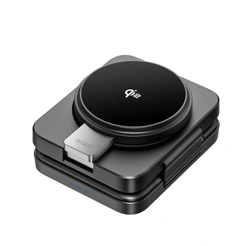 Бездротовий зарядний пристрій WIWU W028 Cool 3in1 QI2 15W Black