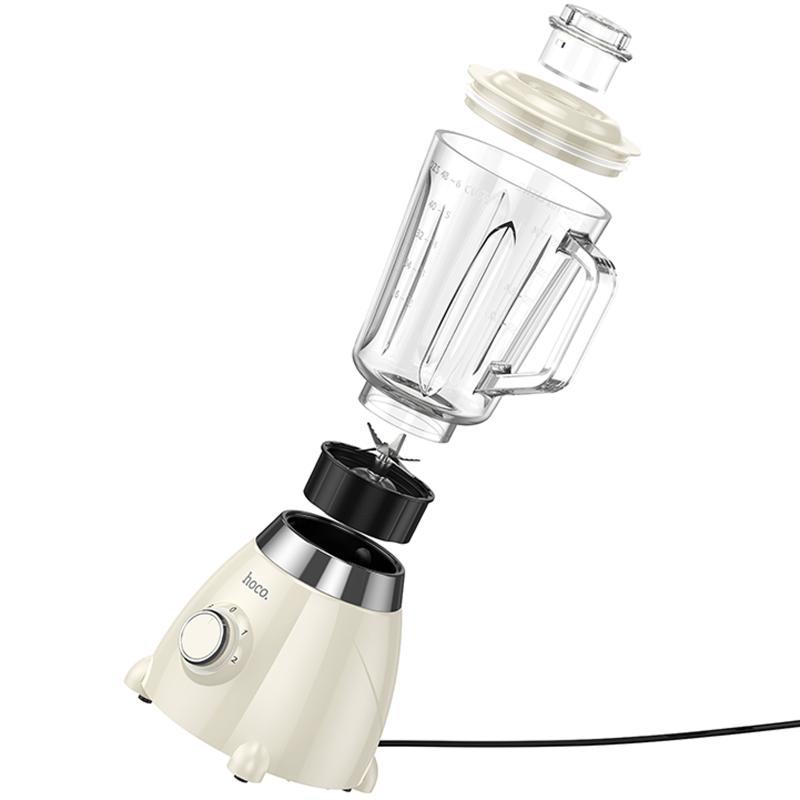 Блендер Hoco HE33 Electric Retro Juicer 500W (1.5L) Milky White