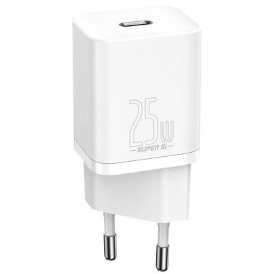 Мережевий зарядний пристрій Baseus Super Si Quick Charger PD 25W (1×USB-C) (CCSP)