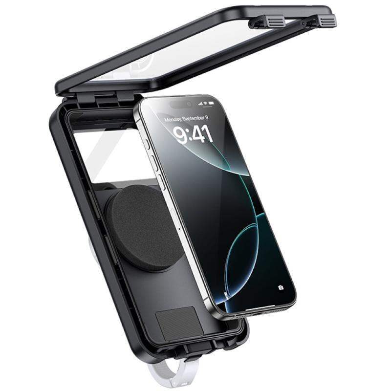 Вело- мото-кейс для смартфону Baseus PrimeTrip VB1 RainShield 6.9" (C0013D) Cosmic Black