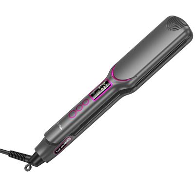 Випрямляч для волосся Hoco HP42 Wide board hair straightener with digital display Gray