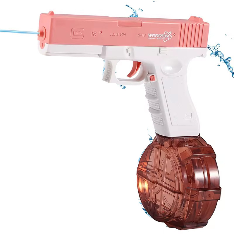 Водяний акумуляторний пістолет Glock Water Gun (250ml) with lithium battery Pink