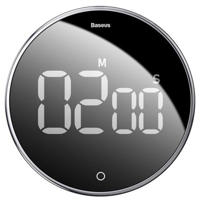 Годинник з таймером Baseus Heyo (магитное крепление) Чорний
