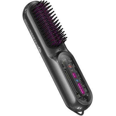 Гребінець-випрямляч Hoco HP45 Heating straight hair comb Gray