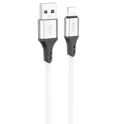 Дата кабель Hoco X86 Spear USB to Lightning (1 м) White