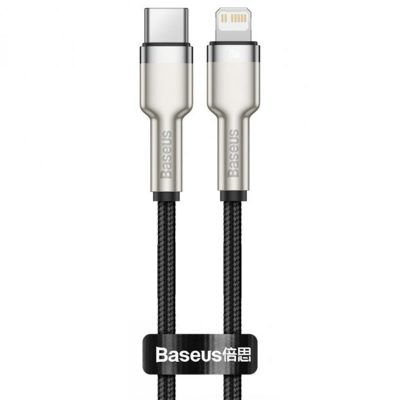 Дата кабель Baseus Cafule Series Metal USB-C → Lightning PD 20W (0.25 м) (CATLJK-0) Black