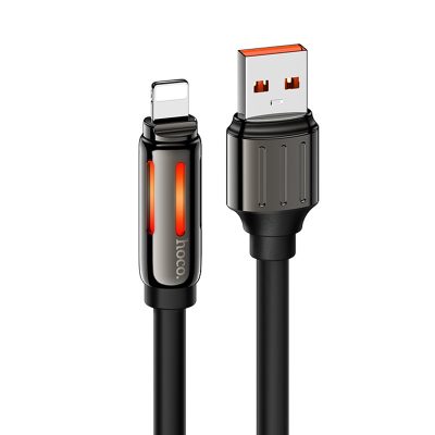 Дата кабель Hoco U136 Prize USB to Lightning 2.4 А (1.2 м) Black