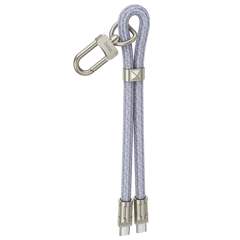 Дата кабель-шнурок Hoco GH5 Elegant USB-C → USB-C (0.21 м) Denim Blue