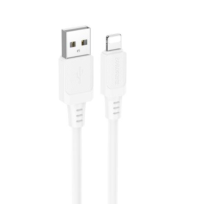 Дата кабель Borofone BX115 Lotto USB to Lightning 2.4 А (1 м) White