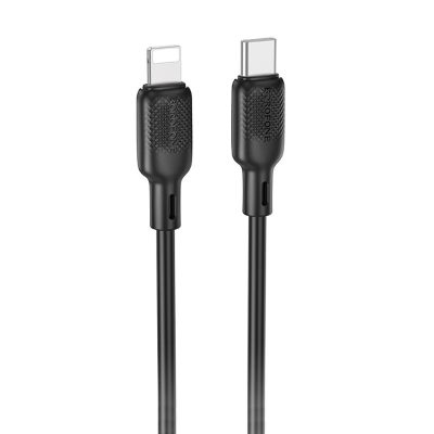 Дата кабель Borofone BX113 Lenny USB-C → Lightning 27W (3 м) Black