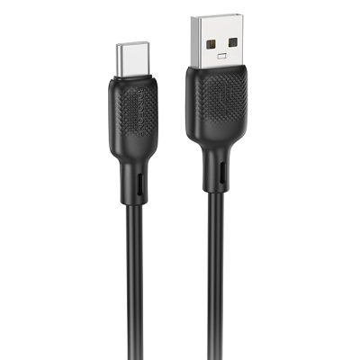 Дата кабель Borofone BX113 Lenny USB to USB-C 3 А (2 м) Black
