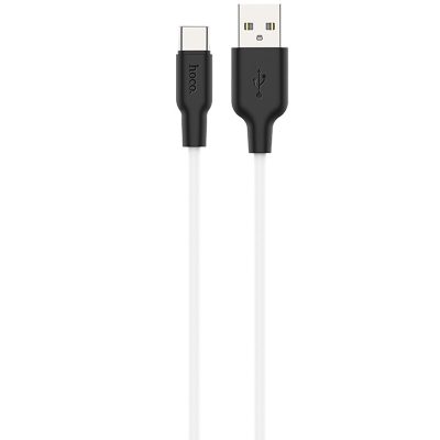 Дата кабель Hoco X21 Plus Silicone USB-C Cable (2 м) Чорний / Білий