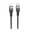Дата кабель Hoco X109 Energy silicone Type-C to Lightning (1m) Black