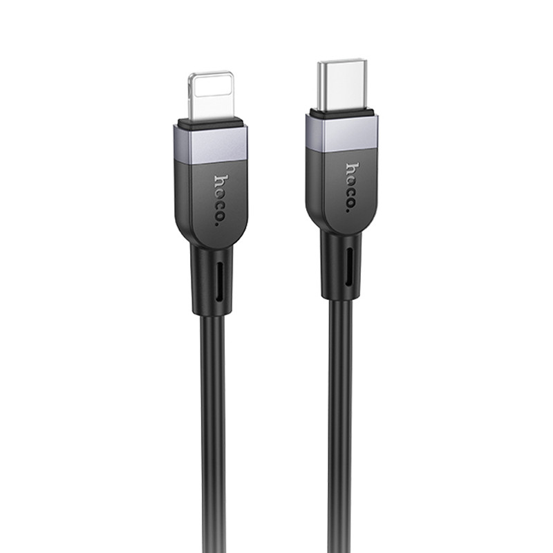 Дата кабель Hoco X109 Energy silicone USB-C → Lightning (1 м) Black