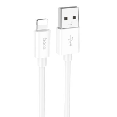 Дата кабель Hoco X87 Magic silicone USB to Lightning (1 м) White