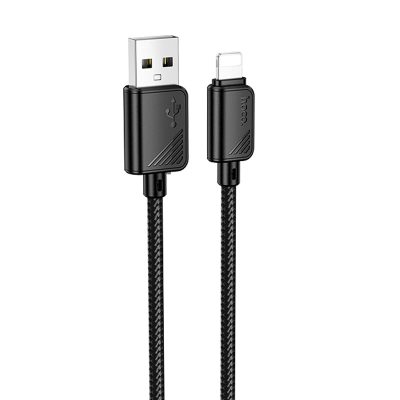 Дата кабель Hoco X113 Beneficio USB to Lightning (1 м) Black
