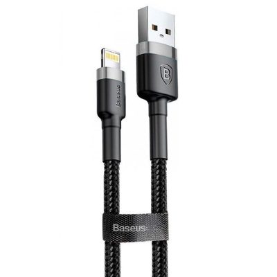 Дата кабель Baseus Cafule USB to Lightning 2.4 А (1 м) (CALKLF-B)