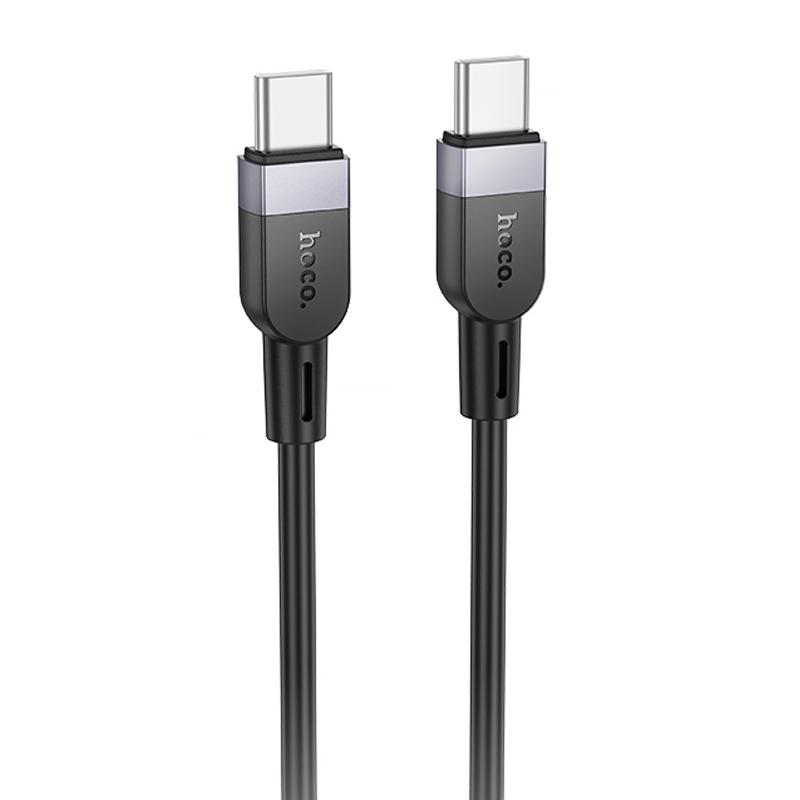 Дата кабель Hoco X109 Energy silicone USB-C → USB-C 60W (3 м) Black