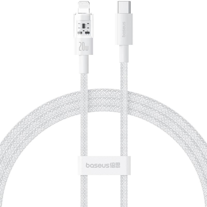Дата кабель Baseus Gem Fast Charging USB-C → Lightning 20W (2 м) (P10373001211-01) Moon White