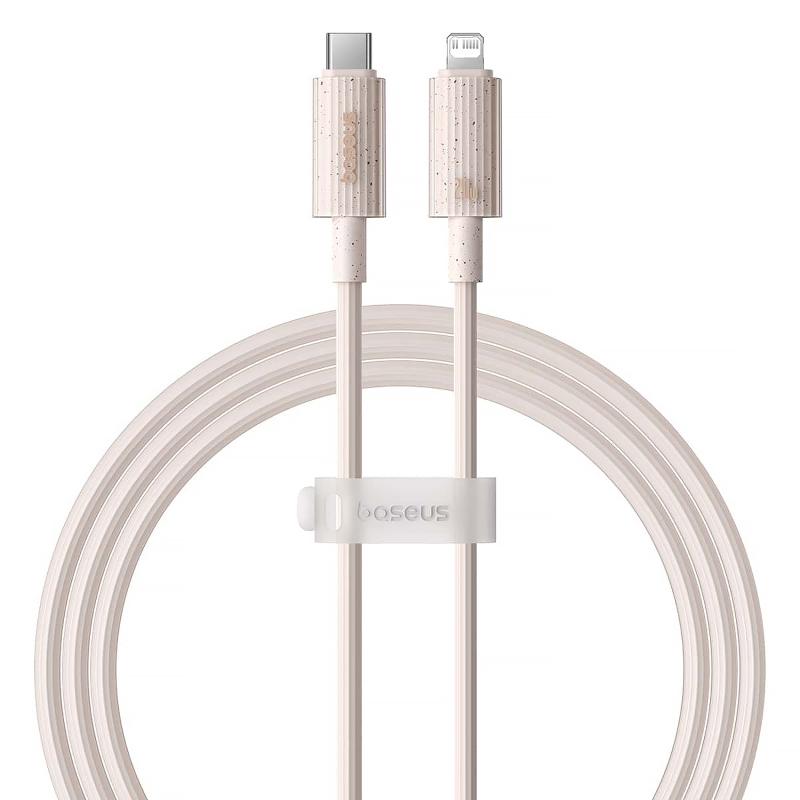 Дата кабель Baseus Habitat Series Fast Charging USB-C → Lightning 20W (2 м) (P10360201) Wheat Pink