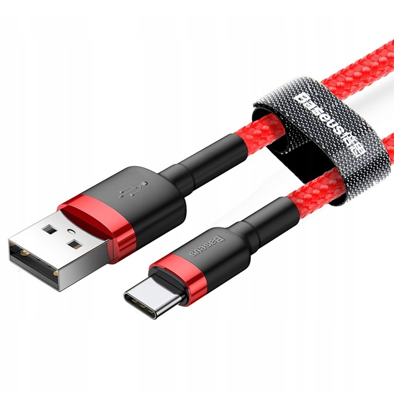 Дата кабель Baseus Cafule USB to USB-C Cable 3 А (1 м) (CATKLF-B)