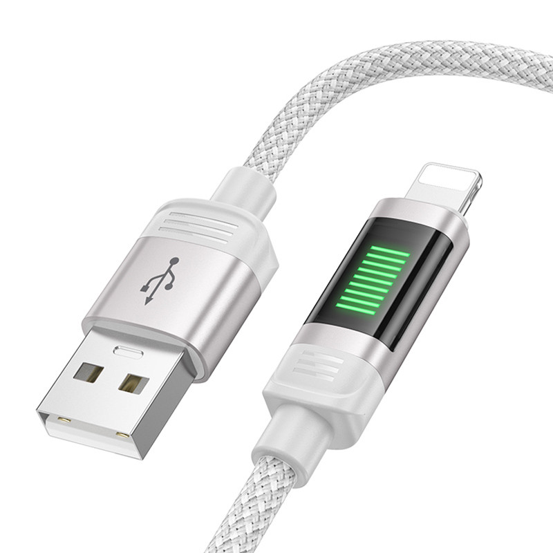 Дата кабель Hoco U126 Lantern 2.4 А USB to Lightning (1.2 м)