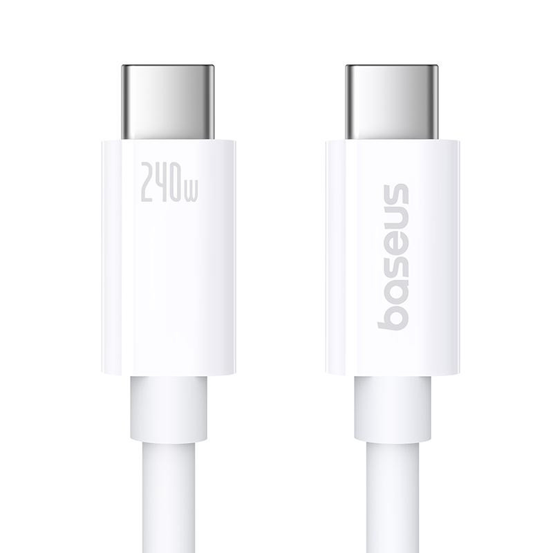 Дата кабель Baseus Superior Series 2 USB4 Full-Function USB-C → USB-C 240W (1 м) (P10365200211) Moon White