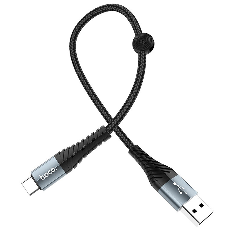 Дата кабель Hoco X38 Cool USB-C (0.25 м) Чорний