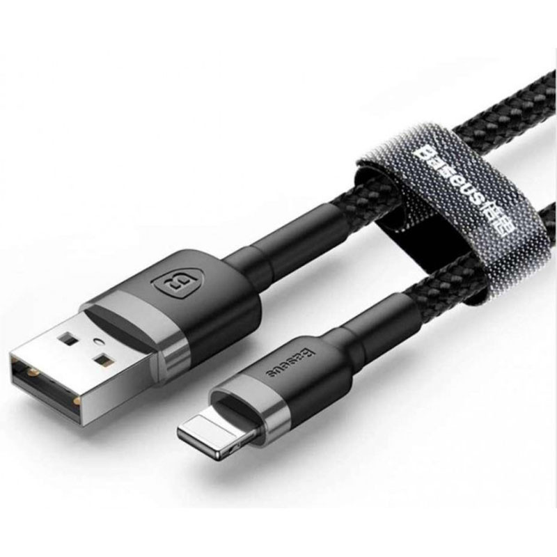 Дата кабель Baseus Cafule USB to Lightning 2.4 А (1 м) (CALKLF-B)