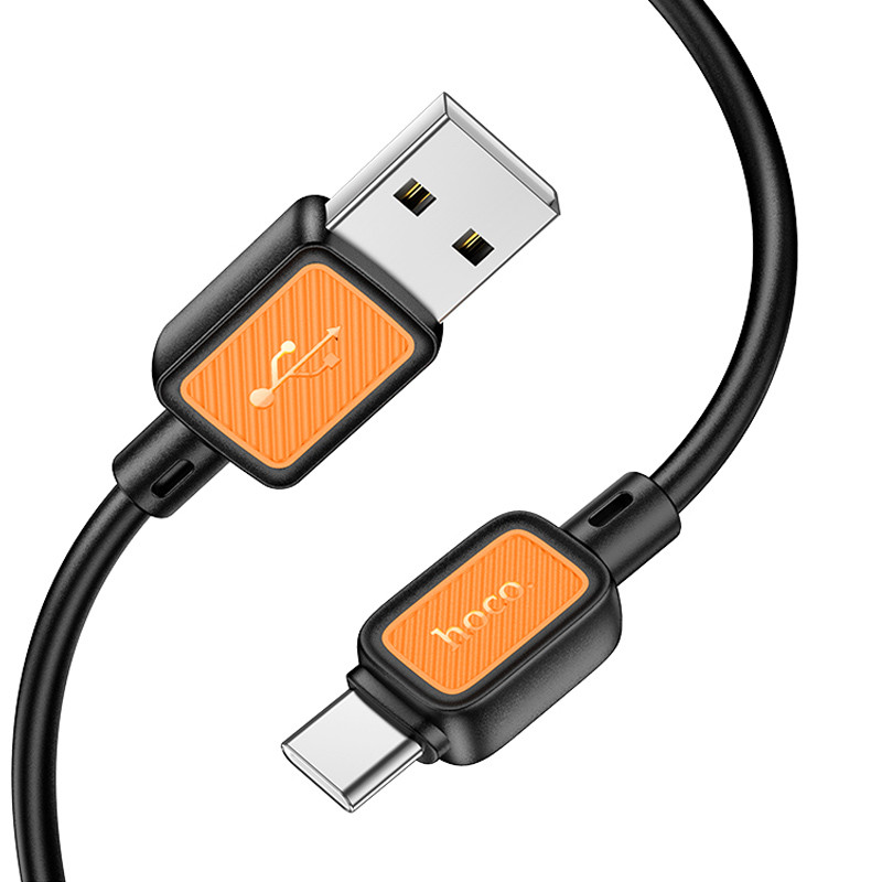 Дата кабель Hoco X108 Benefit USB to USB-C 3 А (1 м) Black