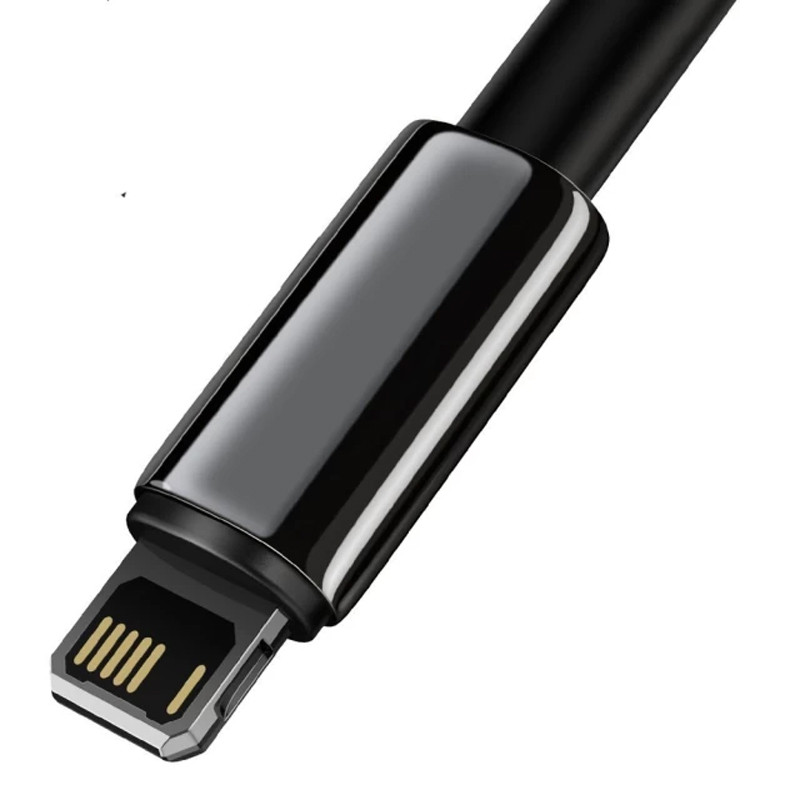 Дата кабель Baseus Tungsten Gold USB to Lightning Cable 2.4 А (1 м) (CALWJ-0) Black