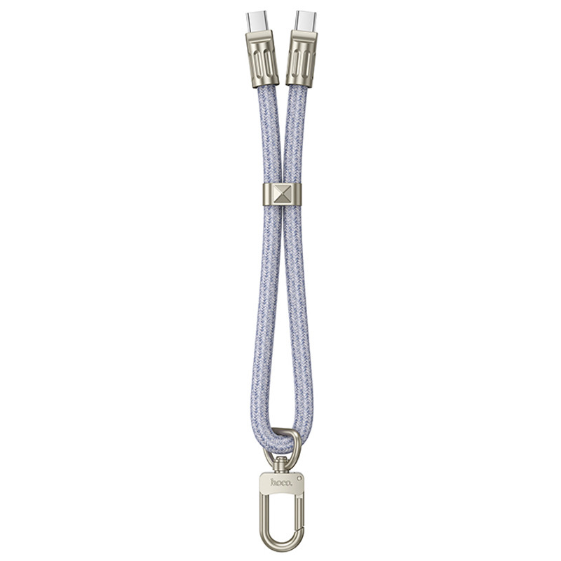 Дата кабель-шнурок Hoco GH5 Elegant USB-C → USB-C (0.21 м) Denim Blue