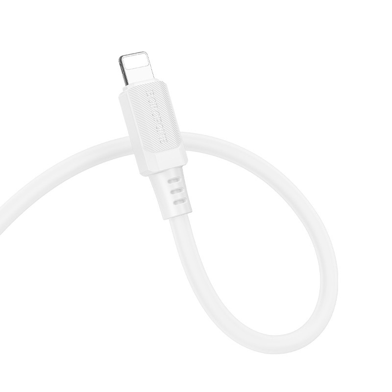 Дата кабель Borofone BX115 Lotto USB to Lightning 2.4 А (1 м) White