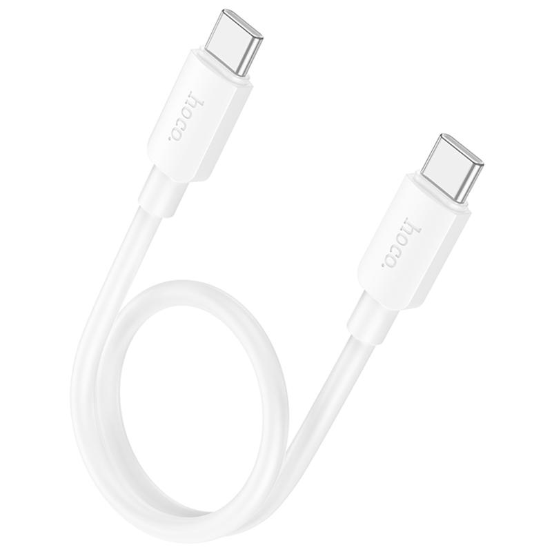 Дата кабель Hoco X96 Hyper USB-C → USB-C 60W (0.25 м) White